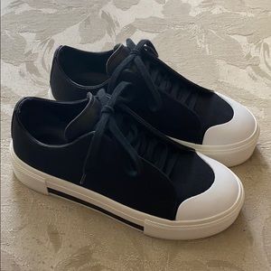 Alexander McQueen Canvas/Leather Low-Top Sneakers